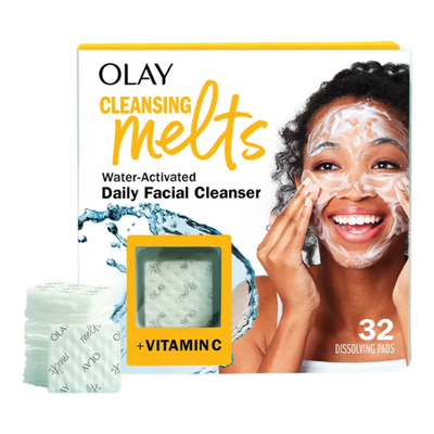 Olay Cleansing Melts + Vitamin C Face Cleanser, 12ct