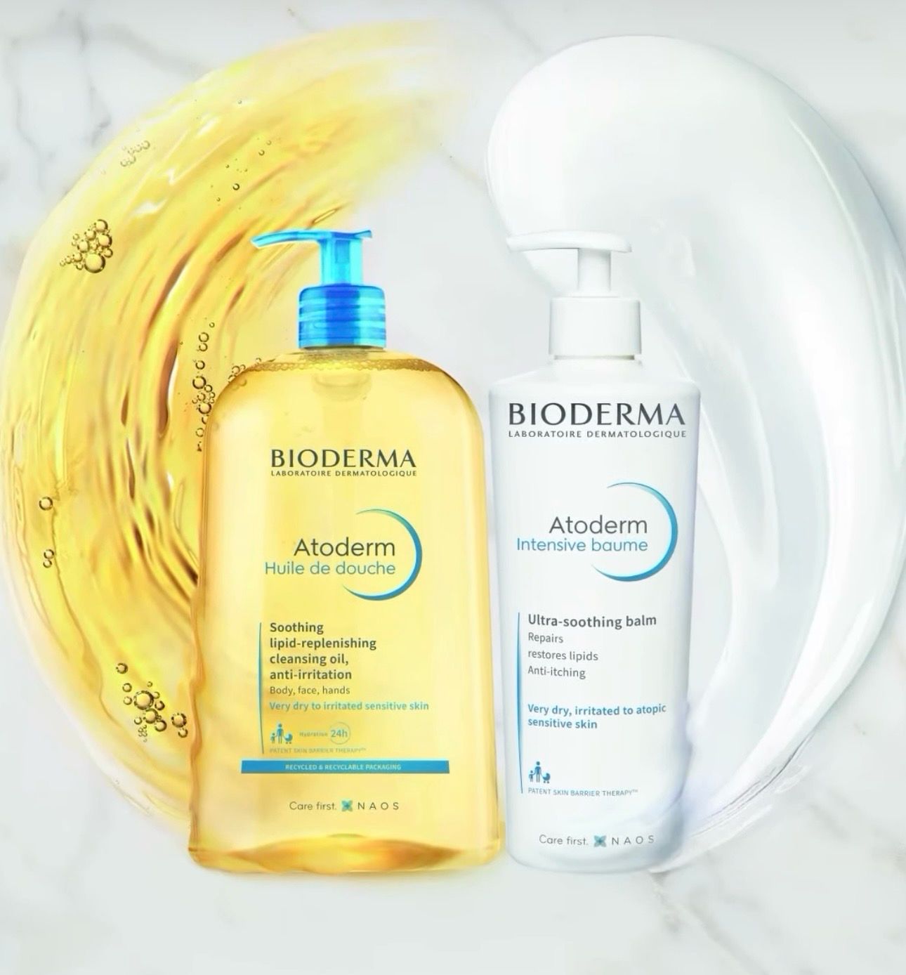 Bioderma Atoderm Huile de Douche + Atoderm Intensive Baume