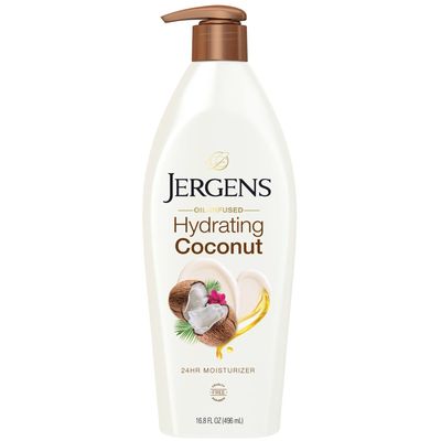 Jergens Hydrating Coconut Body Lotion, Hand and Body Moisturizer 16.8oz