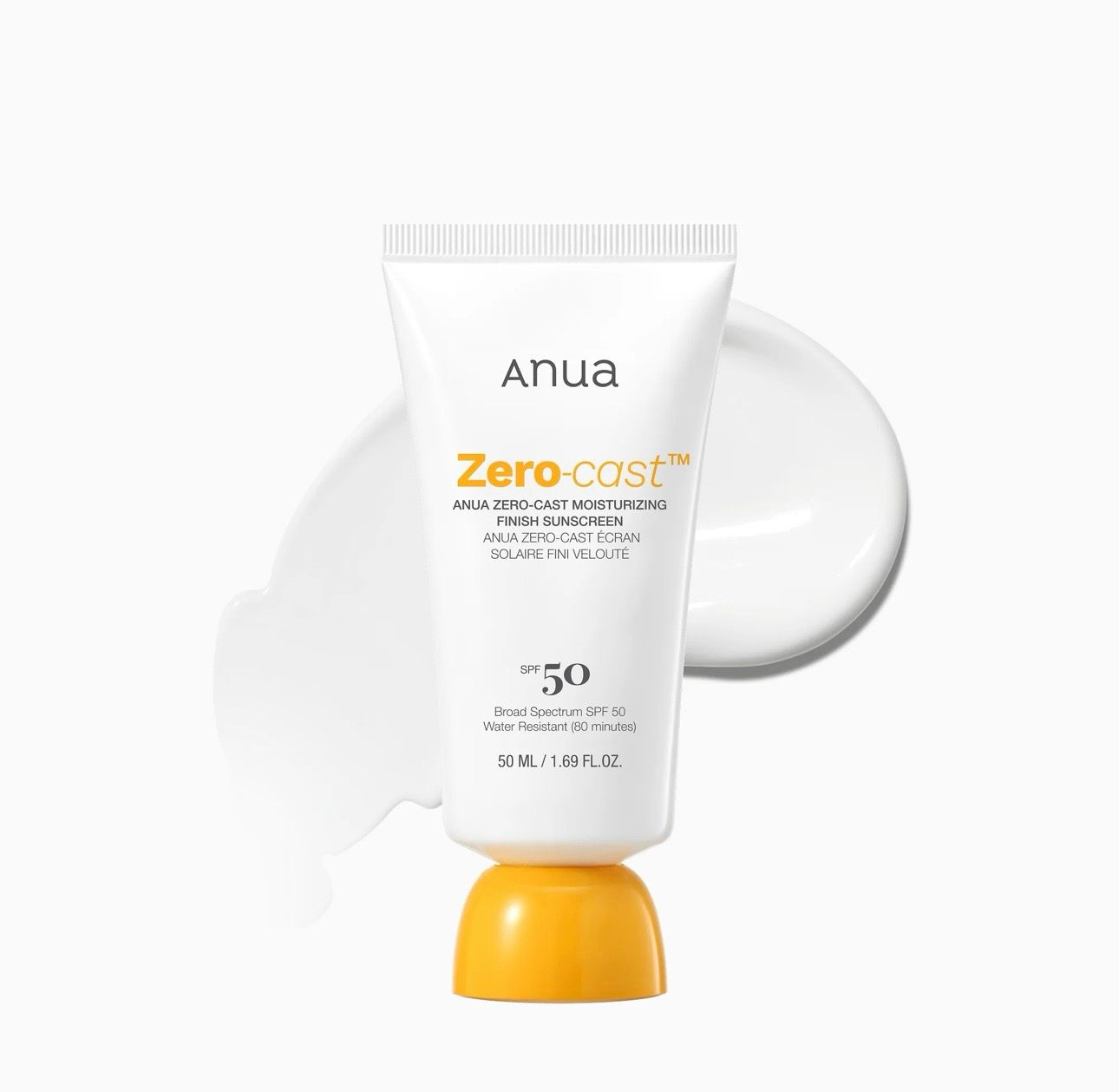 Anua Zero-Cast Moisturizing Finish Sunscreen