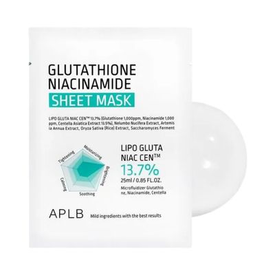 APLB Glutathione Niacinamide Sheet Mask