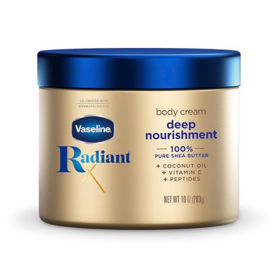 Vaseline Radiant X Deep Nourishment Body Cream 100% Pure Shea Butter