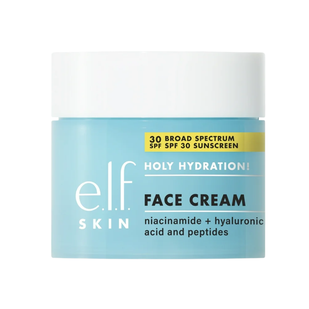 Elf Holy Hydration! Face Cream, Broad Spectrum SPF 30 Sunscreen