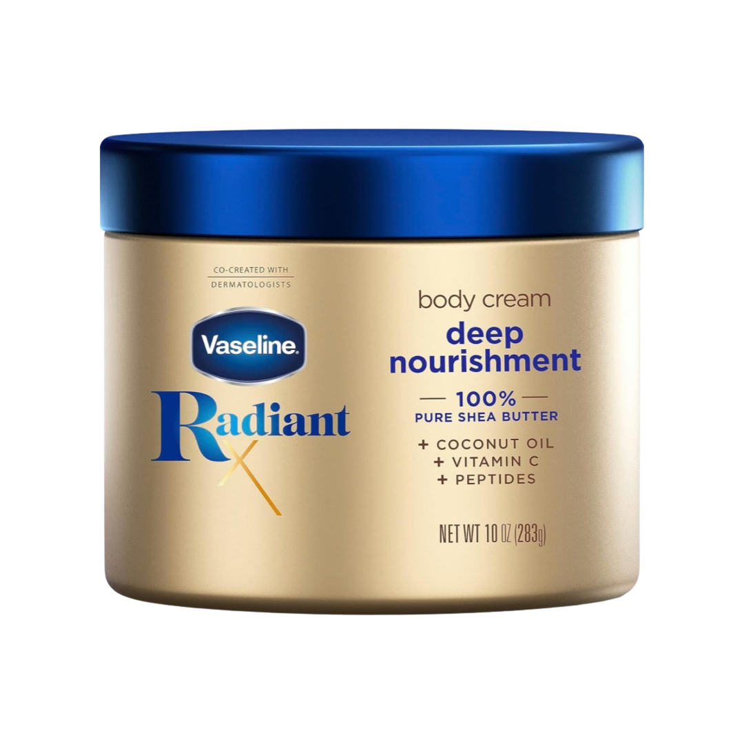 Vaseline Radiant X Deep Nourishment Body Cream 100% Pure Shea Butter