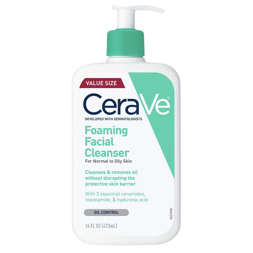CeraVe Foaming Facial Cleanser with Ceramides and Hyaluronic Acid 16oz