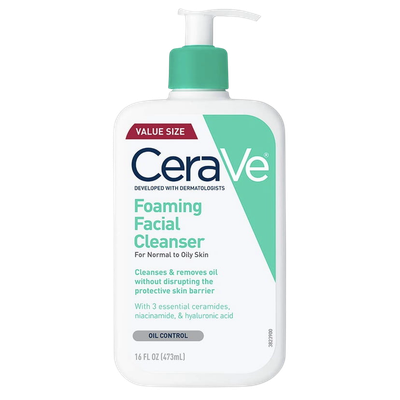 CeraVe Foaming Facial Cleanser with Ceramides and Hyaluronic Acid 16oz