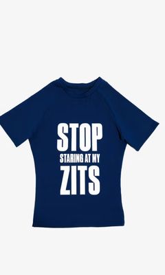 Topicals Stop Staring at My Zits Tee