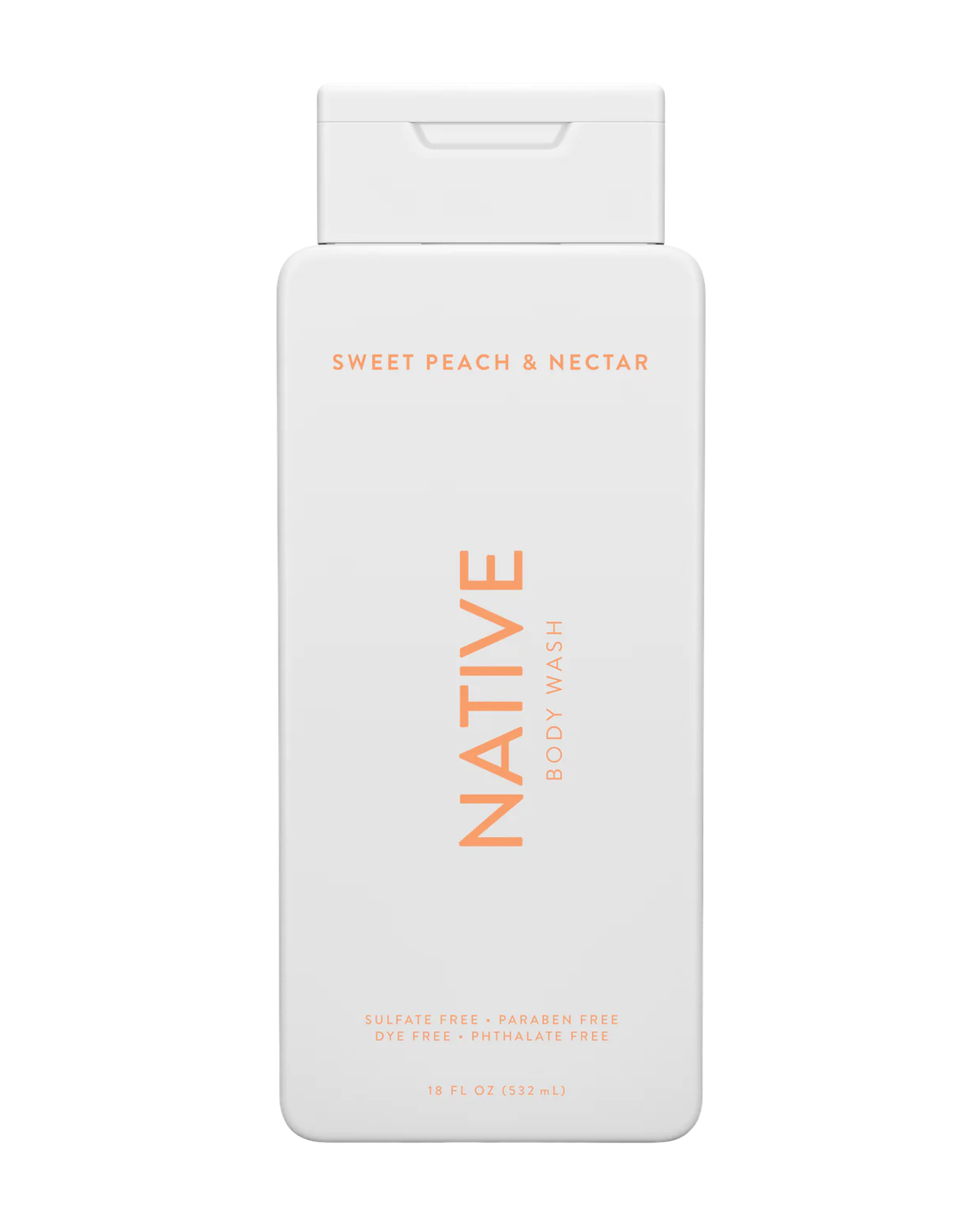 Native Body Wash Sweet Peach &amp; Nectar 18 oz