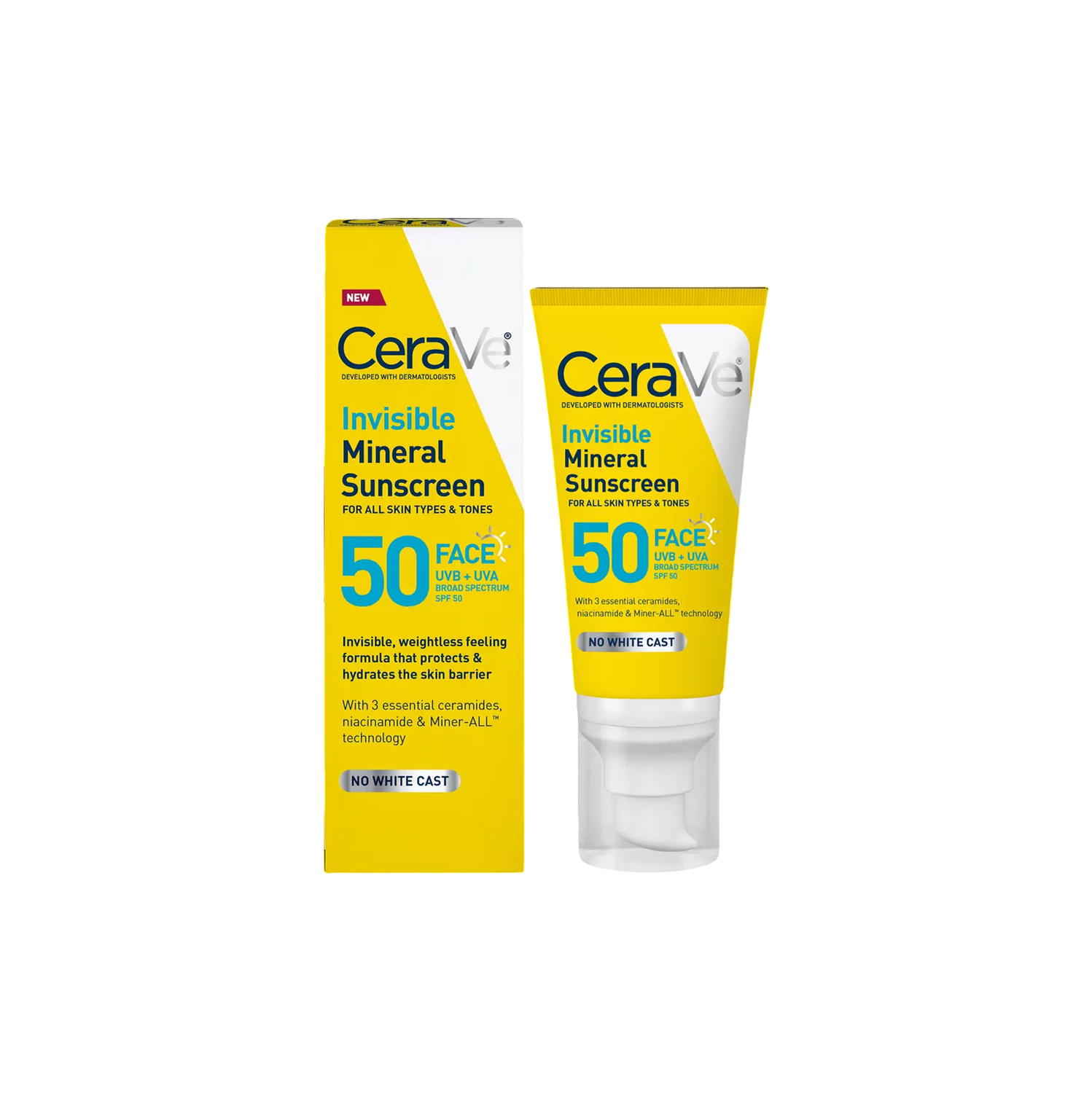 CeraVe Invisible Mineral Sunscreen SPF 50
