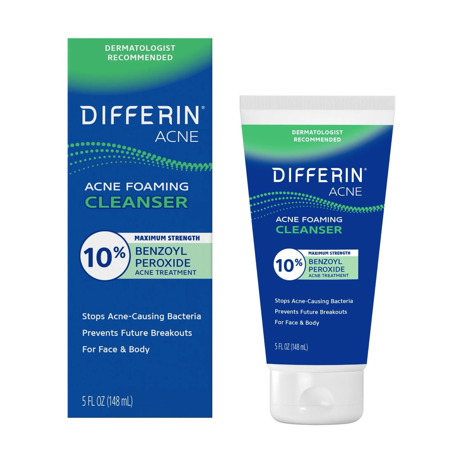 Differin Acne Face Wash with 10% Benzoyl Peroxide