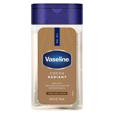 Vaseline Intensive Care Radiant Body Oil Gel with Cocoa Butter Travel Size