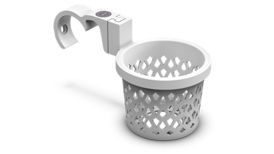 Bakfiets club bekerhouder wit - Club Mount - Geschikt voor Urban Arrow family.