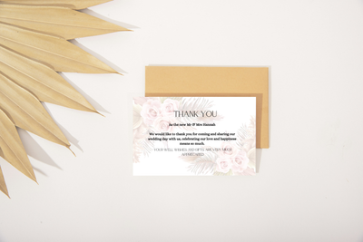 Rust Thank you Card