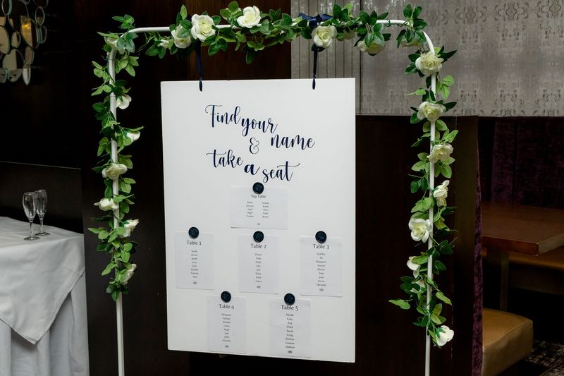 Seating signage