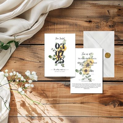 &#39;Petal&#39; Evening Invite Set
