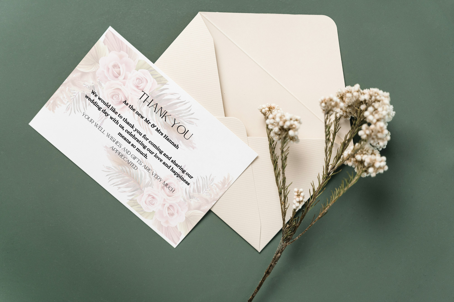 Rust Thank you Card