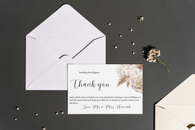 &#39;Forever&#39; Thank you card