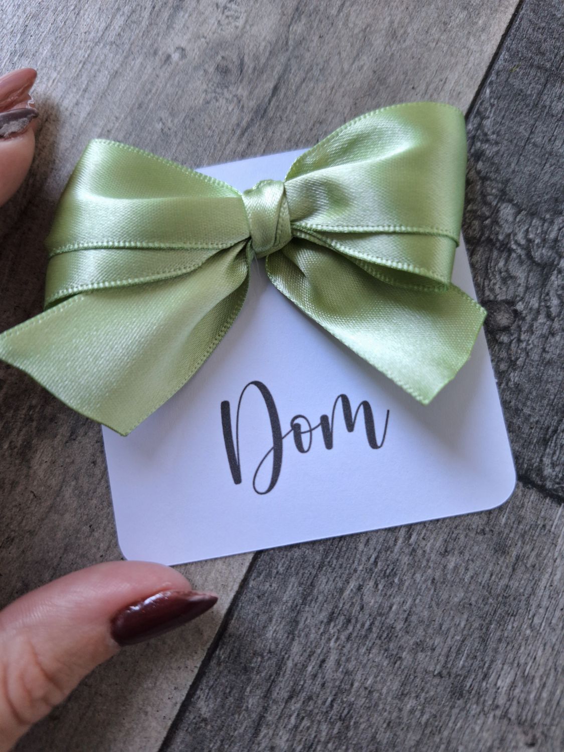 Name Prints with Bows