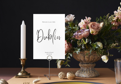 Table Centre Signage