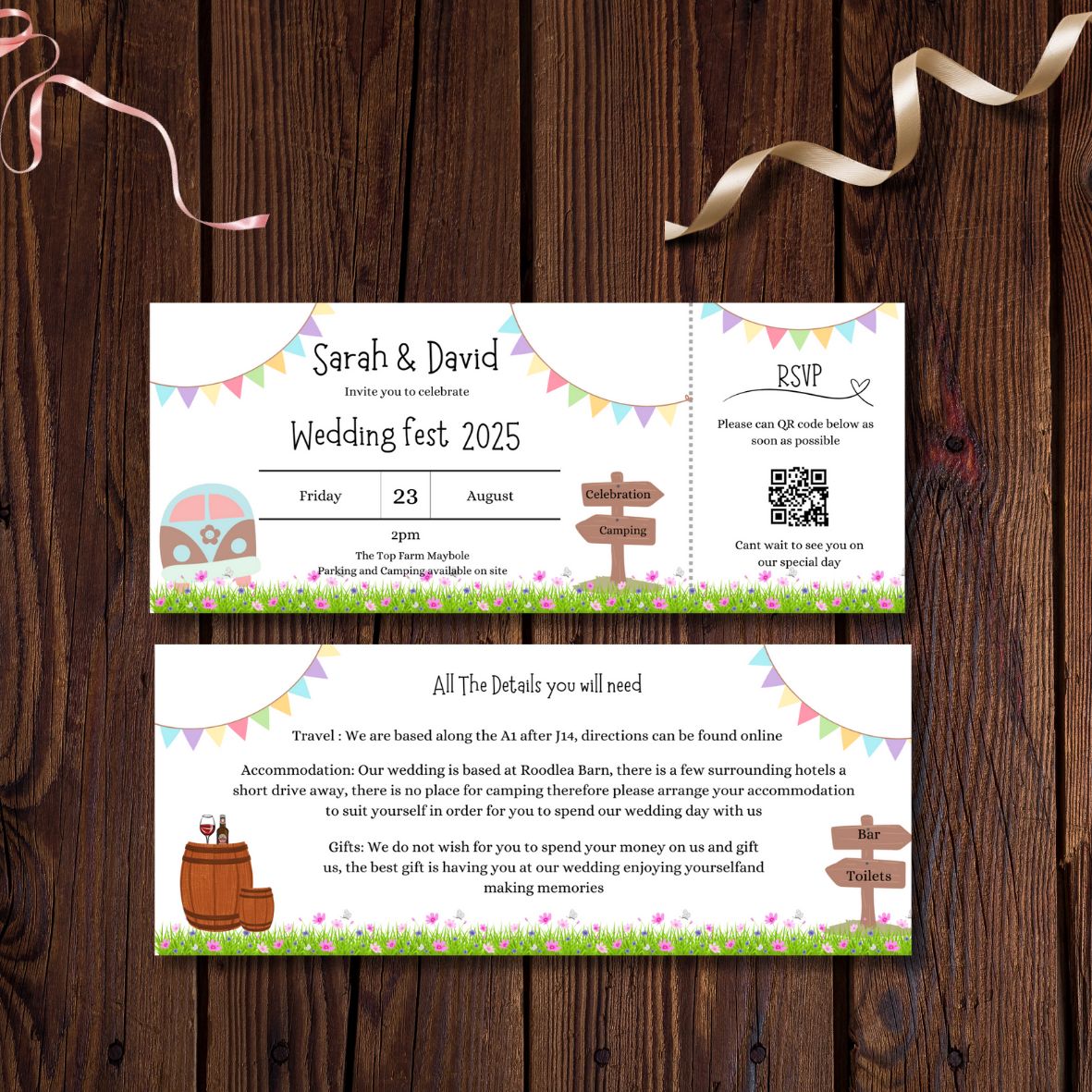 &#39;Bunting Bliss&#39; Day Invite
