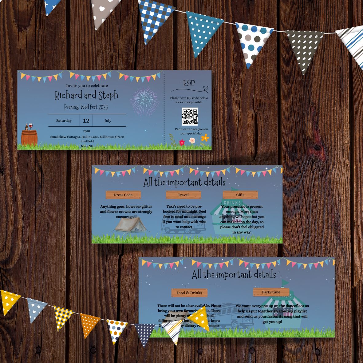 &#39;Nature Fest&#39; Evening Invite Set