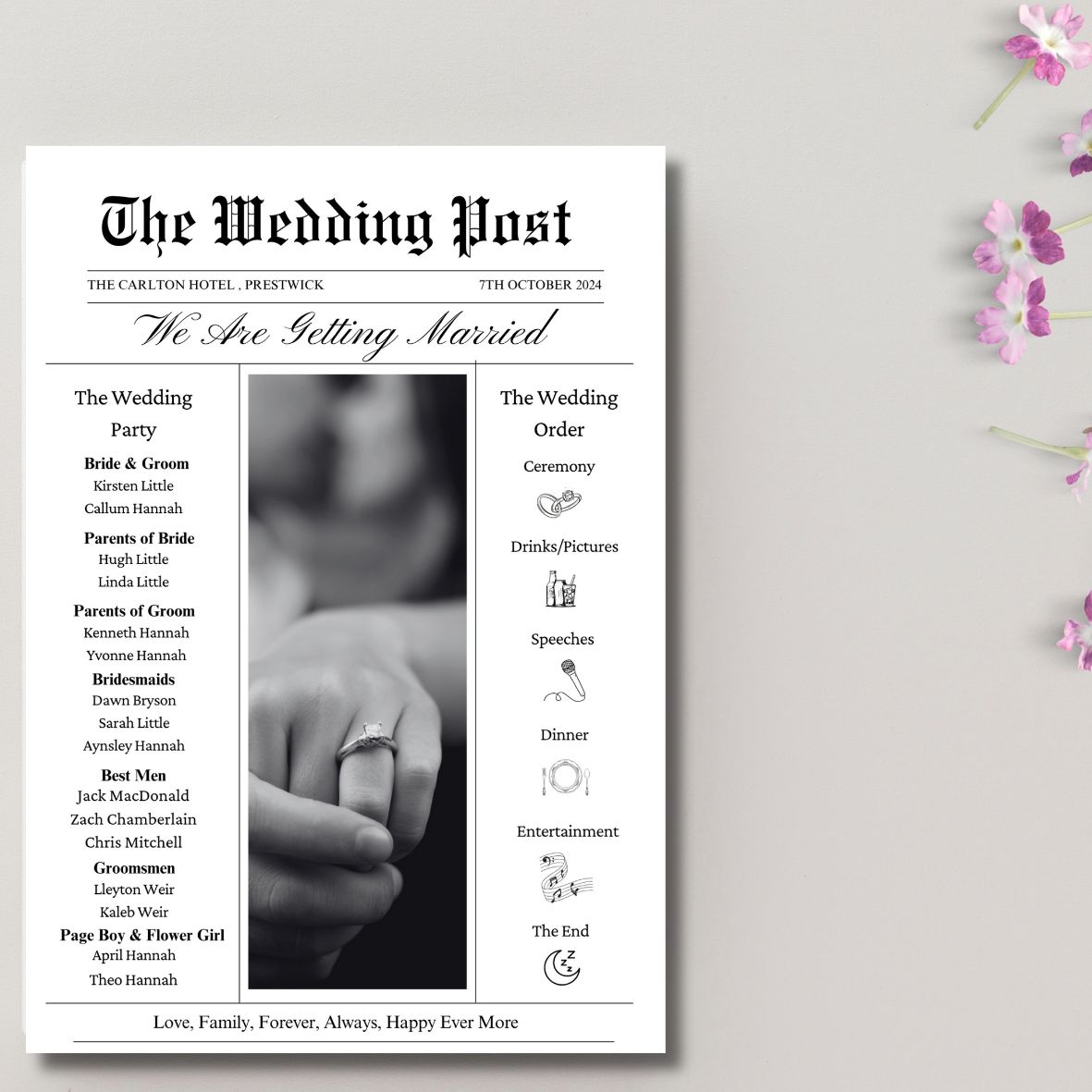 Wedding Newspapers