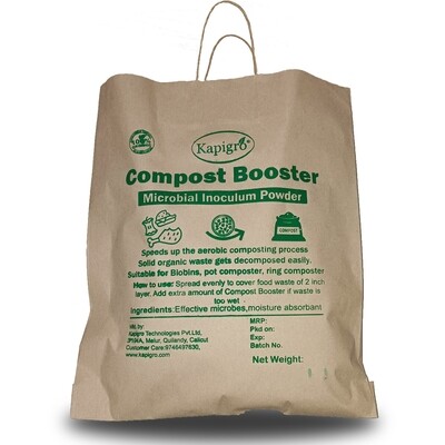 Kapigro Organic Compost Booster for Easy &amp; Smell Free Aerobic Composting, Compost Maker, Microbial Inoculum Powder Accelerate Decomposition of Organic Kitchen Waste Into Compost (1 Kg)