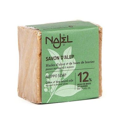Savon d'Alep à l'huile d'olive et baies de laurier 12%