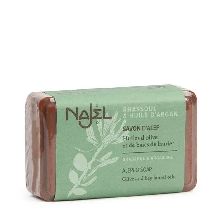 Savon d'Alep Rhassoul et huile d'argan