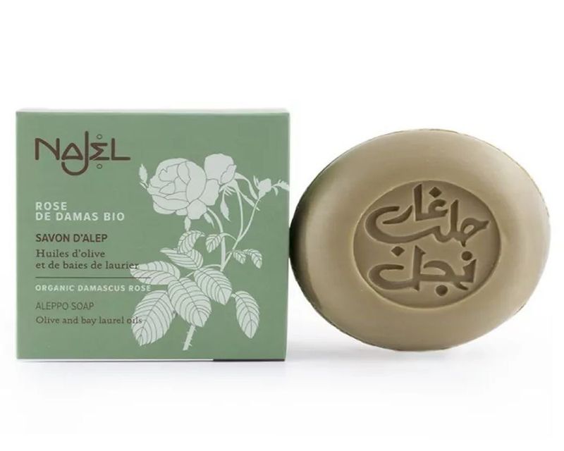 Savon d'Alep rose de Damas