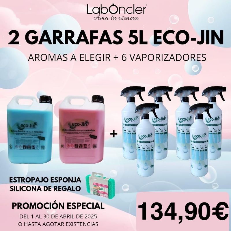 OFERTA DEL MES GARRAFA+DIFUSORES+ESTROPAJO ANTIBACTERIANO DE REGALO