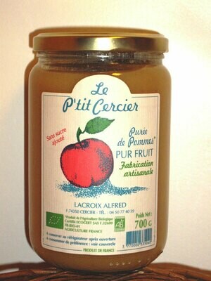 EP- Purée de pomme bio 700 g - 29/10