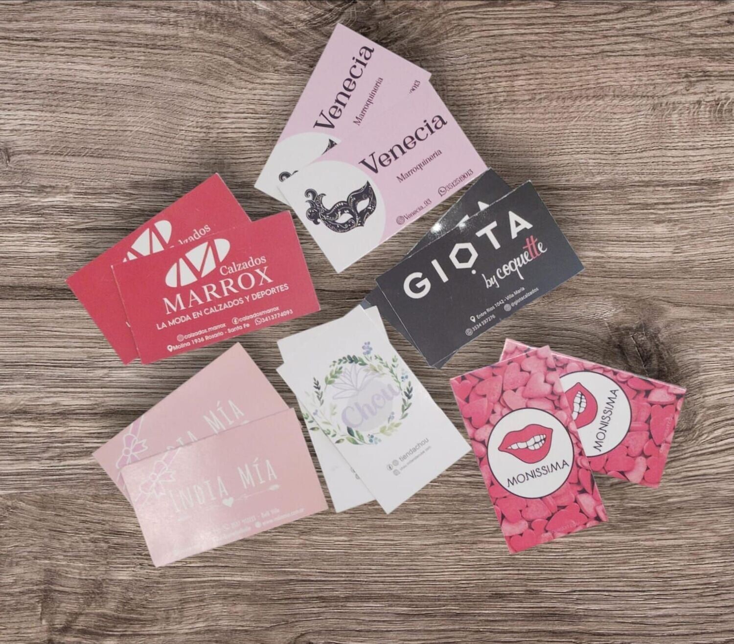 Pack 1000 tarjetas personales full color 8x5cm