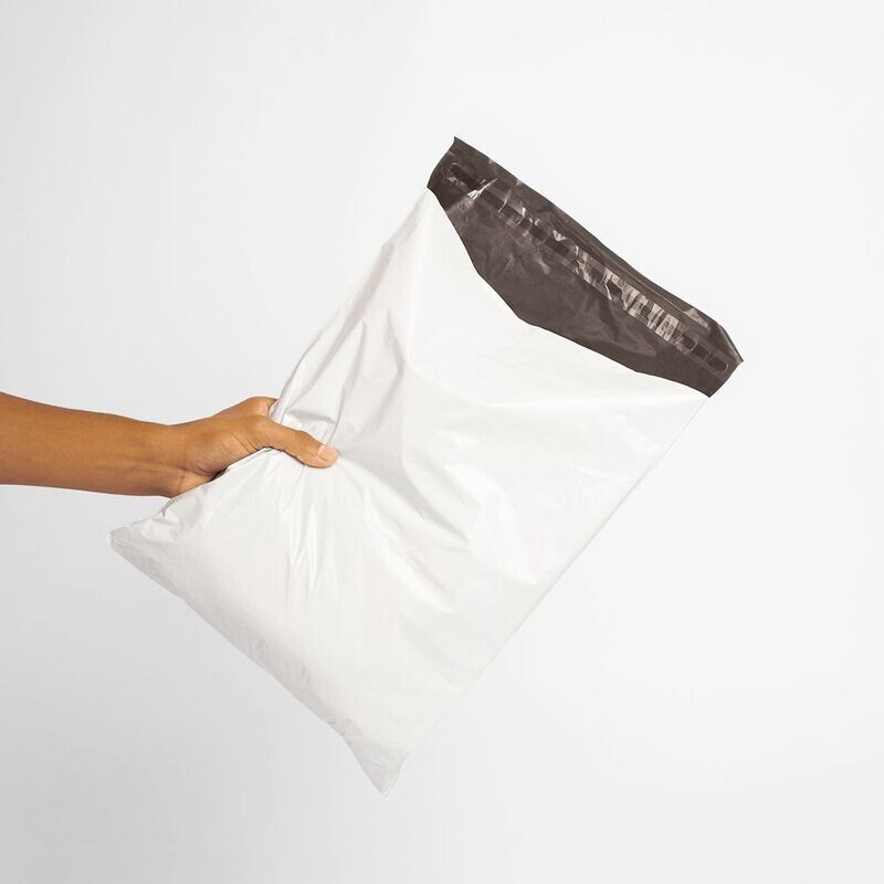 Pack 100 bolsas ecommerce blancas lisas