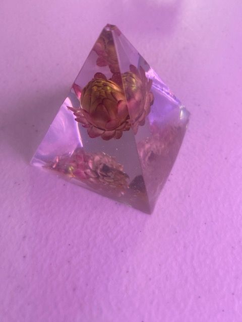 Memory pyramid , square or  globe with floral option custom order/pricing