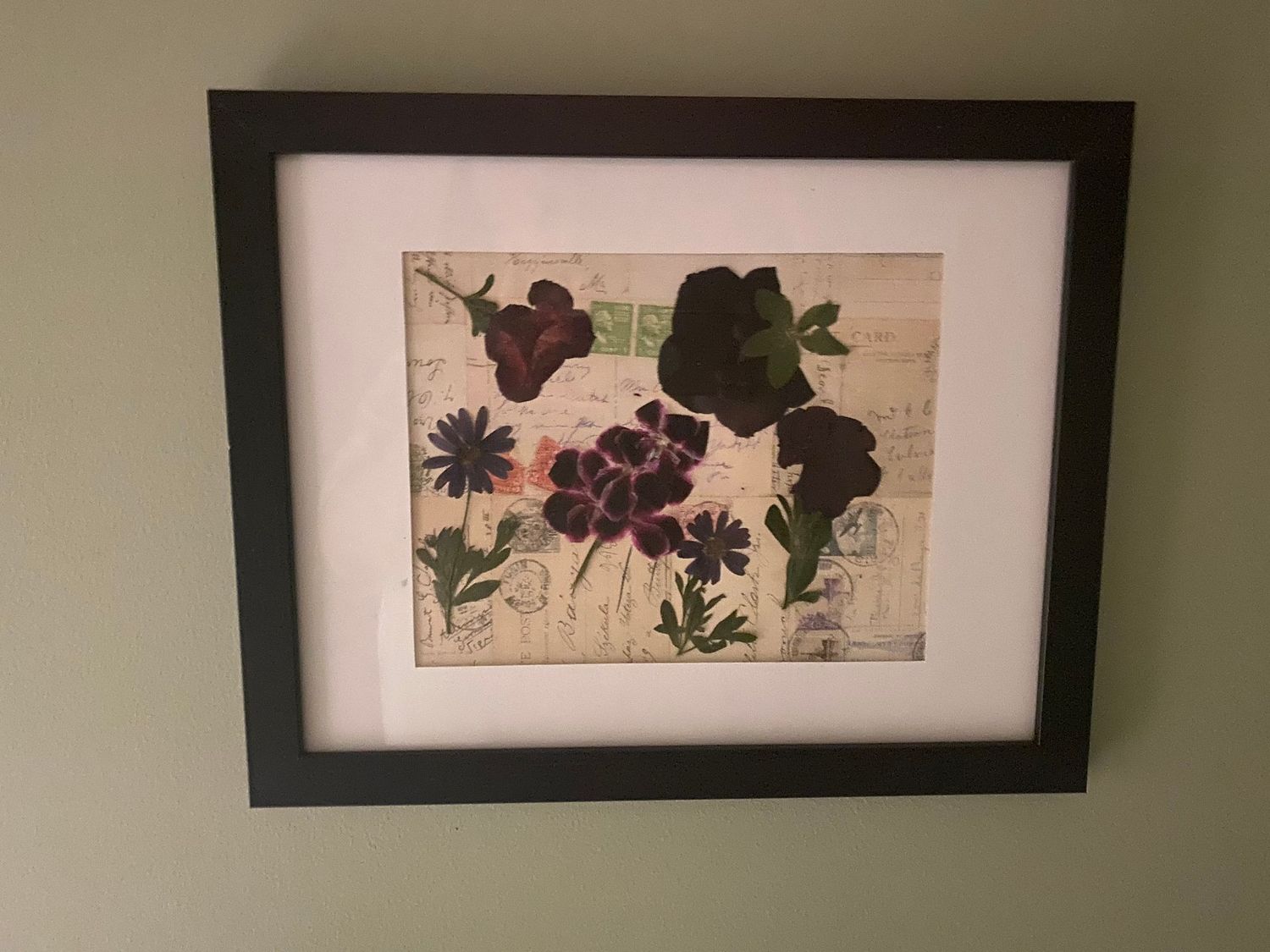 Pressed florals 11x14