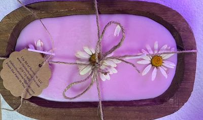 Dough bowl candle