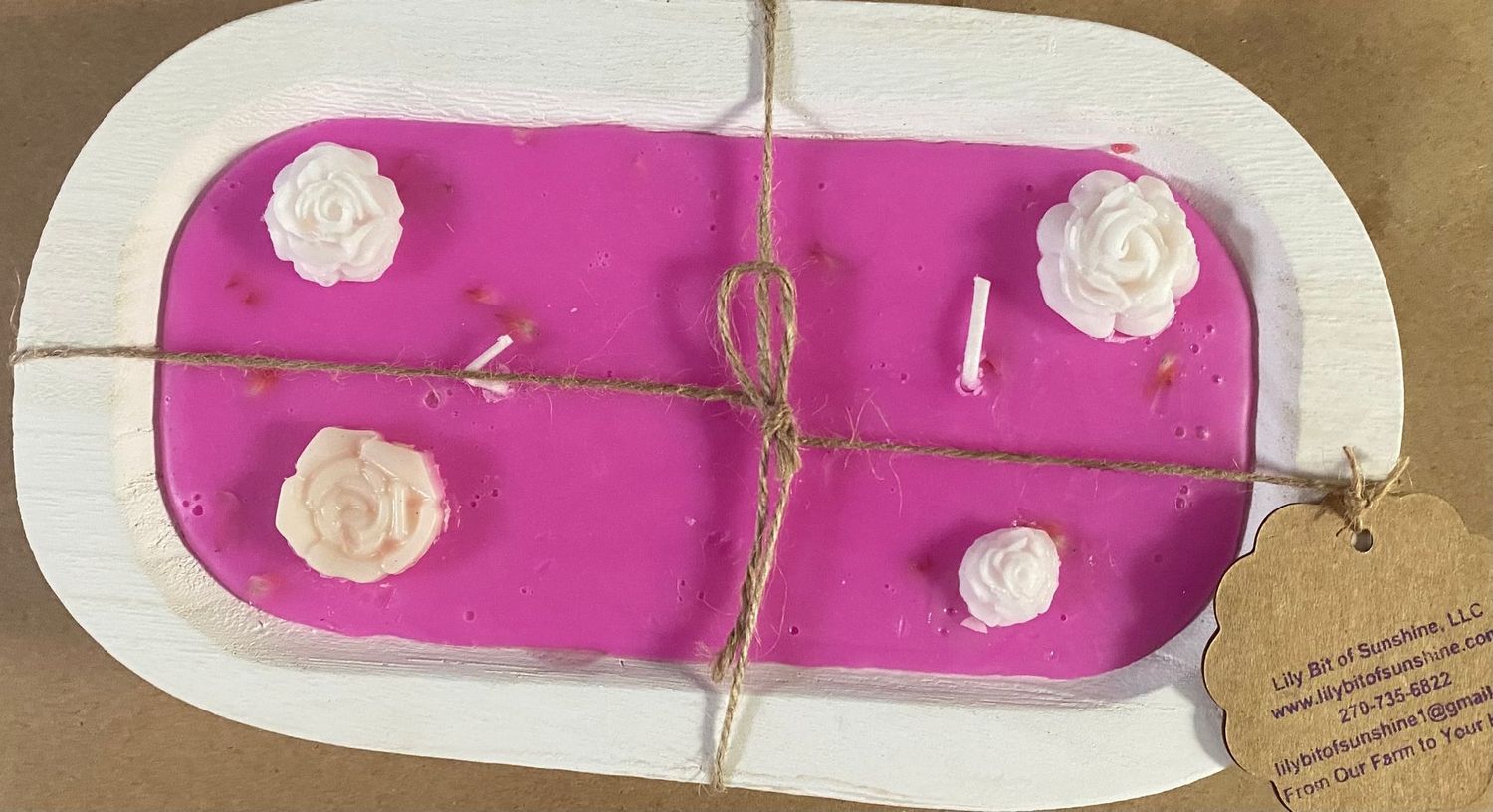 Dough bowl candle