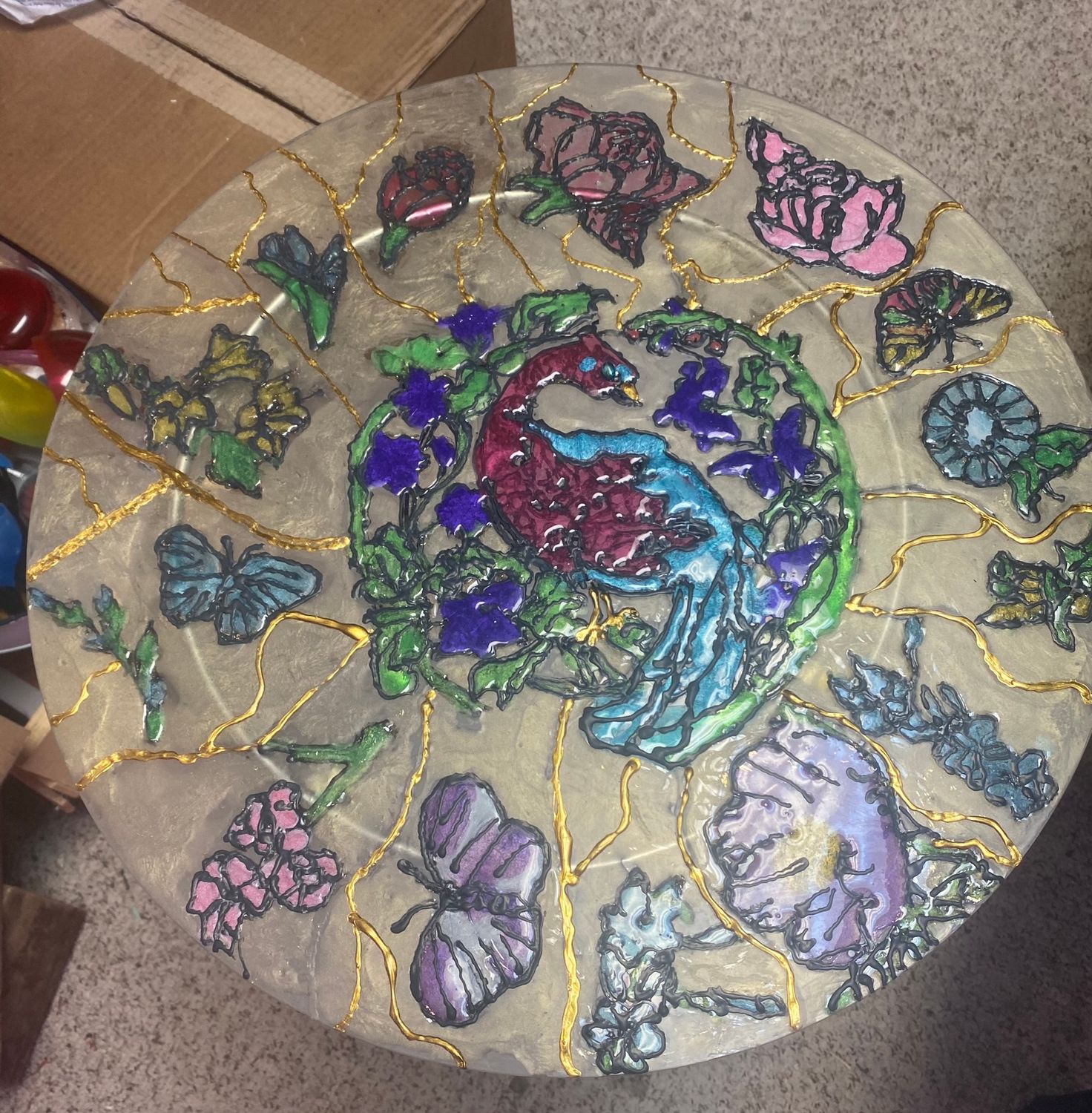 Faux Stained Glass