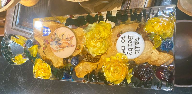 Resin Art with mixed florals