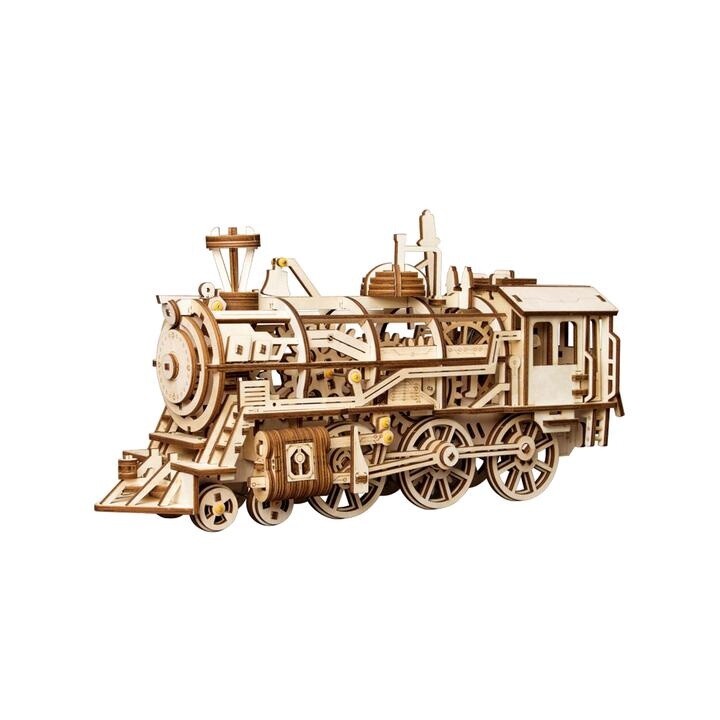 Hands Craft 3D Wood Locomotive Machanical Puzzle