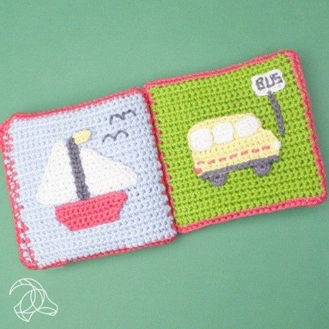 Hardicraft Crochet Kit Soft Book-Vehicles