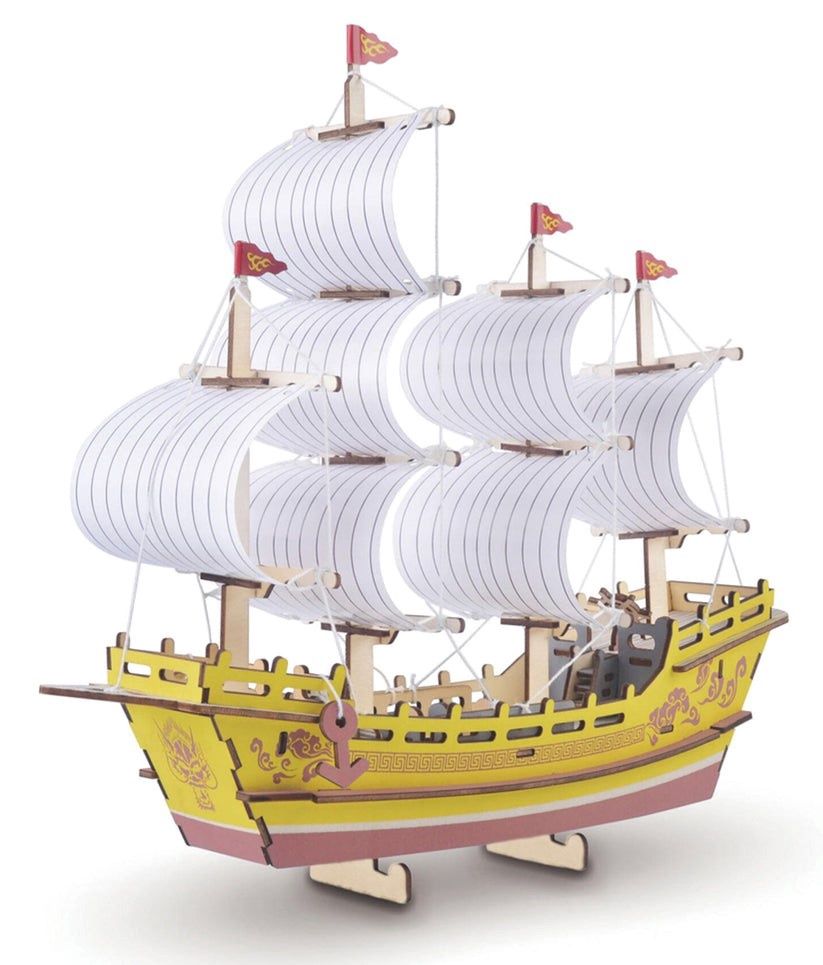 Clrs 3D Wood Puzzle Sailboat