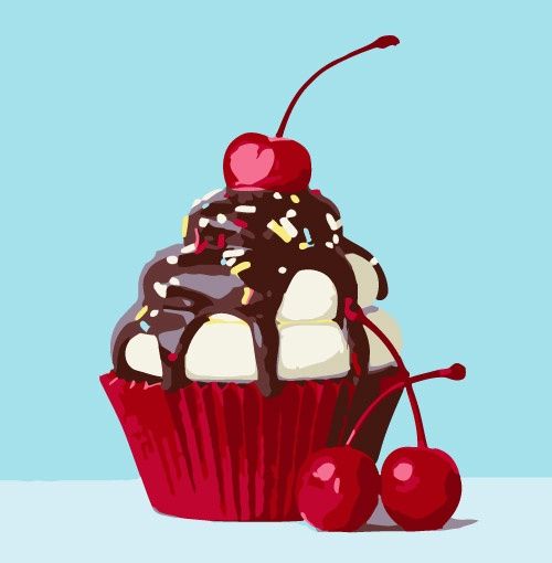 Dandicraft PBN Cupcake 10&#39;&#39;x10&#39;&#39;