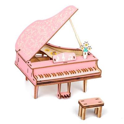 Clrs 3D Wood Puzzle Piano