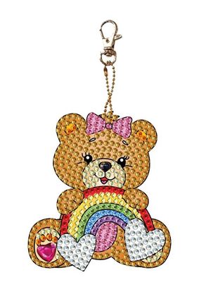 Clrs Cheery Bear Keychain-Rainbow Bear
