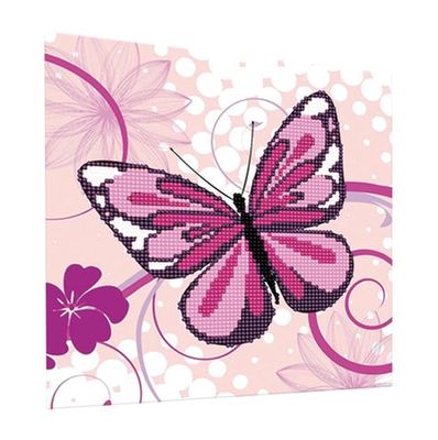 Clrs  Butterfly Rhinestone Stretched Canvas