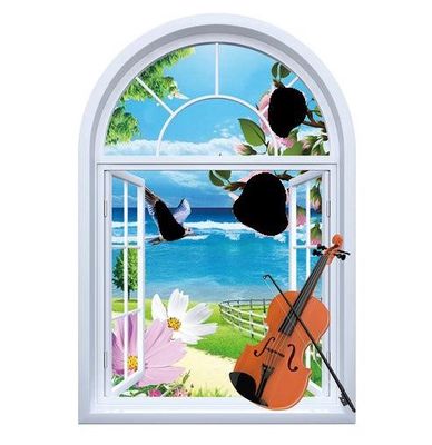Clrs PBN Violin By The Window