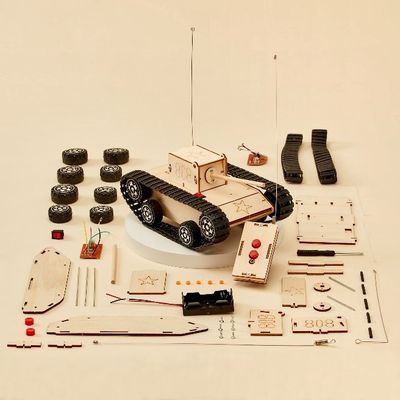 Alicorn DIY Wood STEM Kit, Radio Controlled Tank