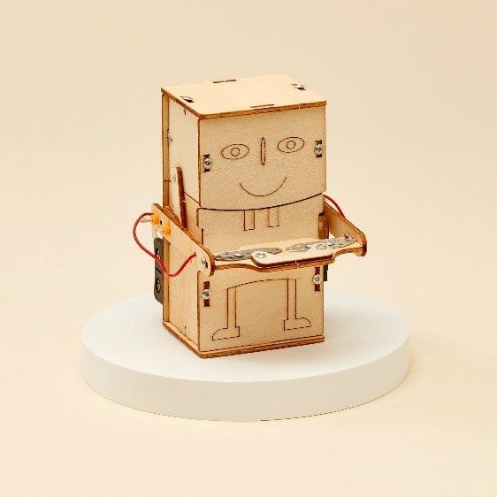 Alicorn DIY Wood STEM Kit, Money Bank Robot